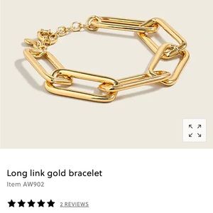 JCrew NWOT Long Link Bracelet